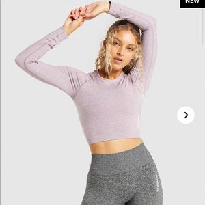 Gymshark crop long sleeve vital top